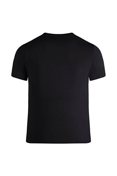 Hatemoğlu Black Regular Fit Crew Neck T-Shirt