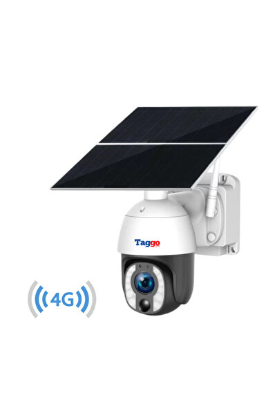Taggo Cameră de supraveghere 4G de 8MP cu zoom optic 20X și panou solar