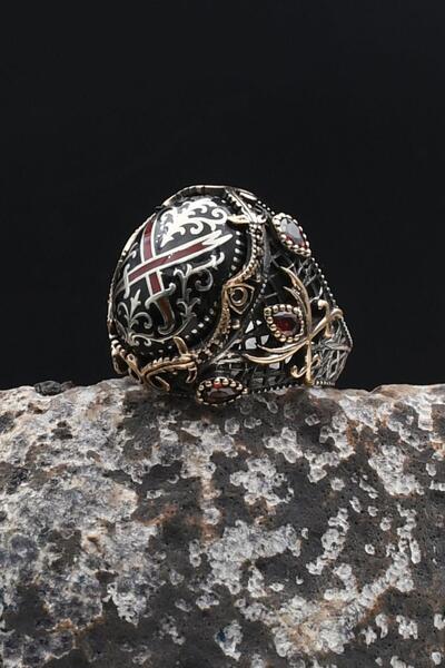 Prestige Özel Tasarım Hz. Ali Zülfikar Kılıcı ve Hz. Süleyman Mührü 925 Ayar ...