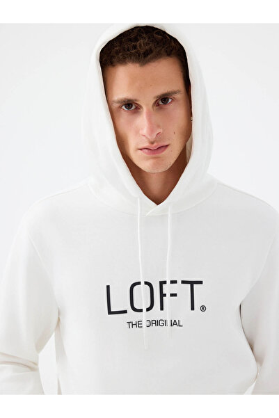 Loft Regular Fit White Men's Sweatshirt Lf2041153