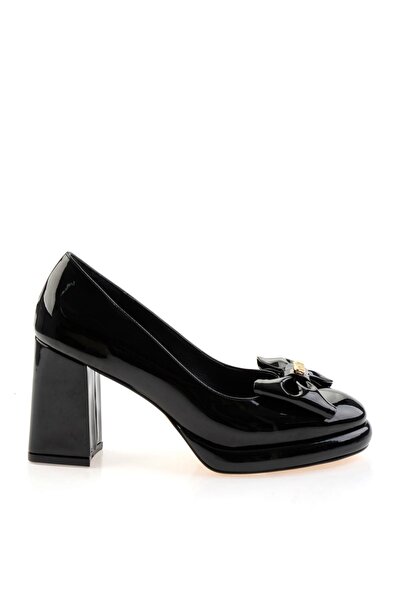 Bambi Siyah Kadın Klasik Topuklu Ayakkabı K01231455498