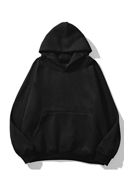 weywot Supreme Mona Lisa з принтом Чорна оверсайз унісекс худі-светр