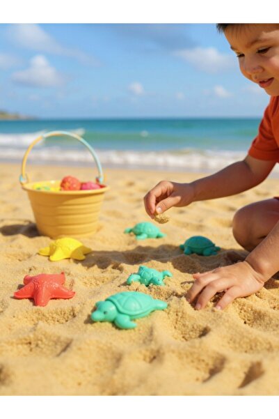 Bubu Play Sand Large Pool Sea Animal Molds – 1000 Gr - Bubu-Ku0053