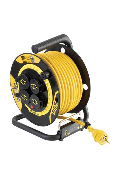 Home Tambur de cablu Stanley, IP44, 20 m, H07rn-f 3g1,5, 3200w