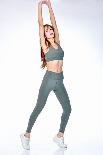 XJOYFİT Athlete Gym Fitness Yoga Plates High Waist Leggings Strap Crop Set