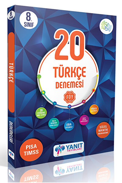 Yanıt Yayınları YANIT 8. SINIF 20 TÜRKÇE DENEMESİ
