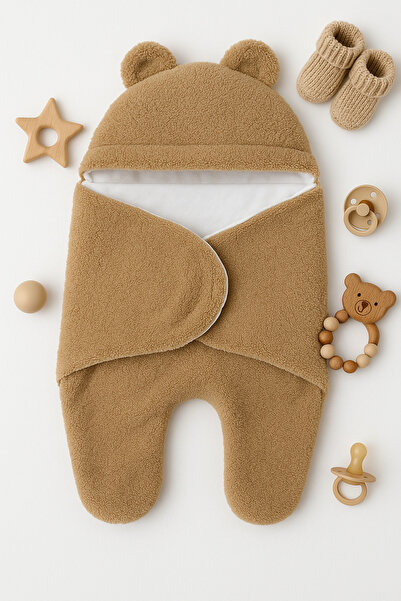 Kiddy Boo 0-12 Ay Aralığı Peluş Welsoft Kumaş Kundak Bebek Battaniye