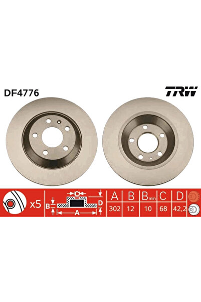 TRW Set Discuri Frana Audi A6 Allroad C6 2006-2011