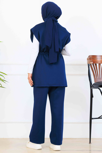 benguen Belden Bağlamalı Scuba İkili Takım N5375 Lacivert