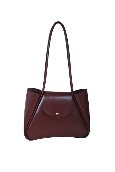 YMZBAG Geantă de mână și de umăr pentru femei, din piele artificială bordeaux...