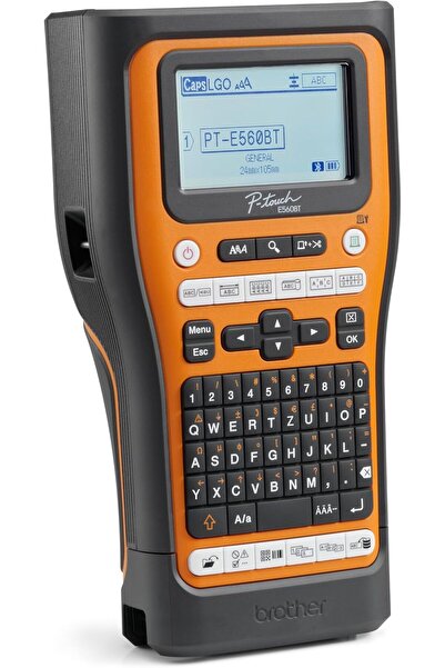Brother PT-E560BTVP Industrial Label Maker with Bluetooth, Li-Ion Battery and Carry Case