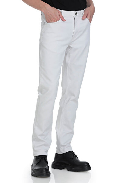 Hatemoğlu Stone Slim Fit 5 Pocket Cotton Canvas Trousers