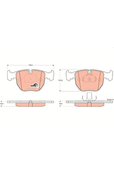 TRW Set Placute Frana Frana Disc Alpina B10 Bmw 5/7/X3