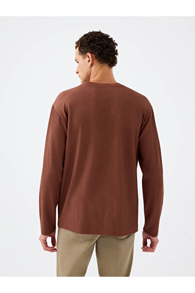 Loft Καφέ ανδρικό φούτερ Lf2037183