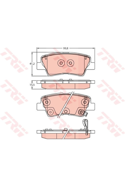 TRW Set Placute Frana Frana Disc Kia Stonic