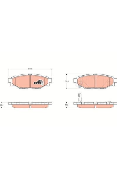 TRW Set Placute Frana Frana Disc Subaru Forester/Impreza/Legacy 4 Toyota Gt 8...