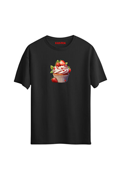 Açık Garaj Cupcake Printed T-Shirt, Men's T-Shirt, Women's T-Shirt, Unisex T-...