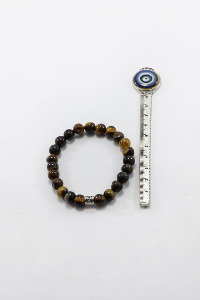 biuti Natural Stone Elastic Bracelet Stones; Tiger's Eye, Gift Natural Beauties