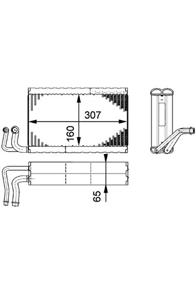 MAHLE Evaporator Aer Conditionat Alpina B5 Bmw 5/6