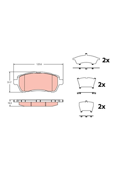 TRW Set Placute Frana Frana Disc Ford Fiesta 6