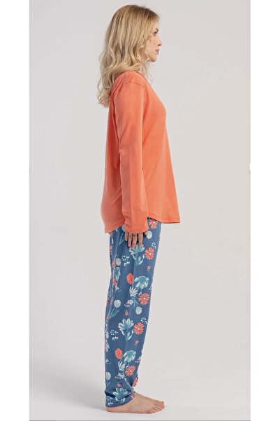 VİENETTA Büyük Beden %100 Pamuk Pijama Takımı