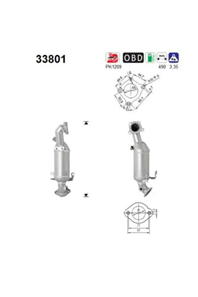 As Catalizator Audi A3 Seat Altea/Leon
