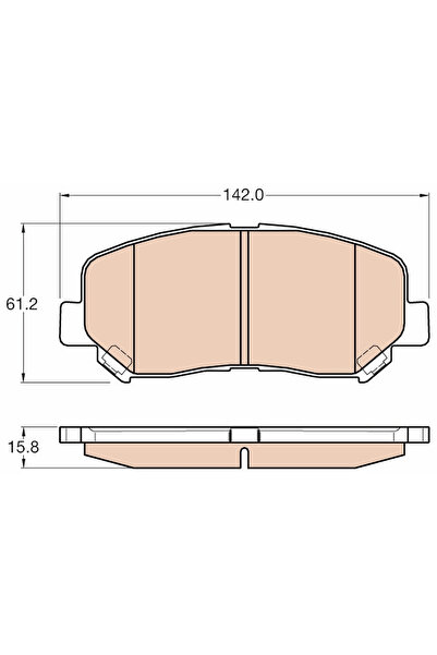TRW Set Placute Frana Frana Disc Mazda Cx-5 Mazda (Changan) Cx-5