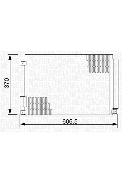 MAGNETI MARELLI Condensator Climatizare Fiat 500/Panda Ford Ka