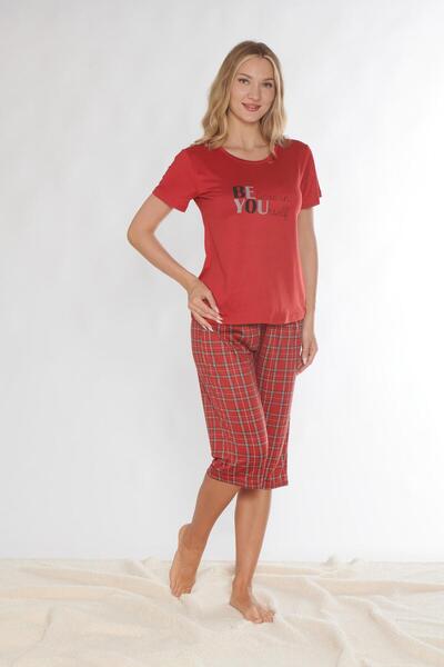 DOWRY Short Sleeve Capri Set Summer Viscose Fabric Comfortable and Light Visc...