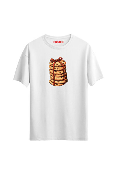 Açık Garaj Cookie-Cookie Stack Printed T-Shirt, Men's T-Shirt, Women's T-Shirt, Unisex T-Shirt