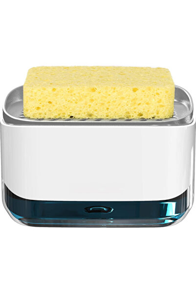 OEM Dispenser, 2 in 1 Dispenser for Liquid Dishwashing Detergent with Sponge Holder