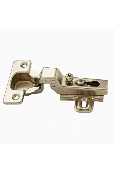N.S NAMARK Half Ride Metal Door Hinge - Steel Color | High-Quality Cabinet & Kitchen Hinges, 5-Piece Set