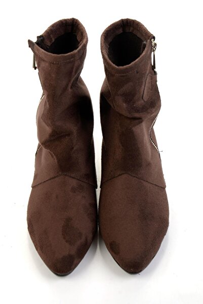Bambi Kahve Hakiki Deri Kadın Bot & Bootie K02678021002