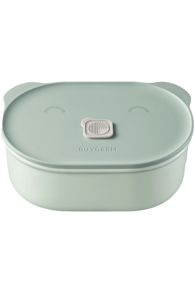 BUYDEEM Cutie de prânz ceramică CT3007-CG, 500 ml, rezistentă la căldură până la 230°C, compatibilă cu cuptorul cu microunde, verde