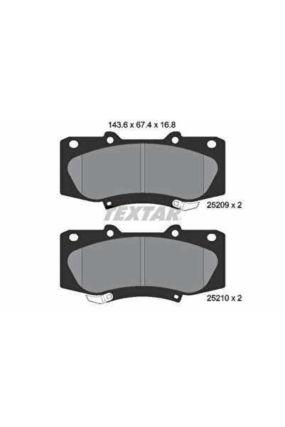 Krieger Set Placute Frana Frana Disc Toyota Fortuner/Hilux 7 Pick-Up/Hilux 7 ...