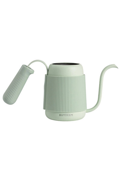 BUYDEEM Cafetieră tip gât de lebădă CD2006, 350 ml, oțel inoxidabil, verde