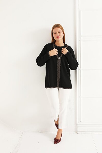 Lanze Knitwear Double Set Cardigan and Blouse