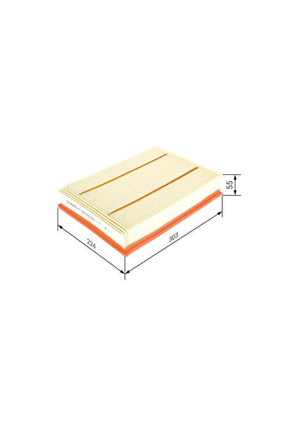 Bosch Filtru aer Land Rover Discovery 3/Discovery 4/Range Rover Sport 1