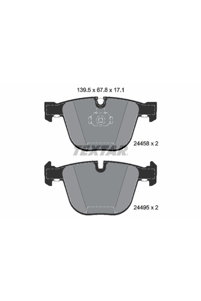 TEXTAR Set Placute Frana Frana Disc Bmw X5/X6