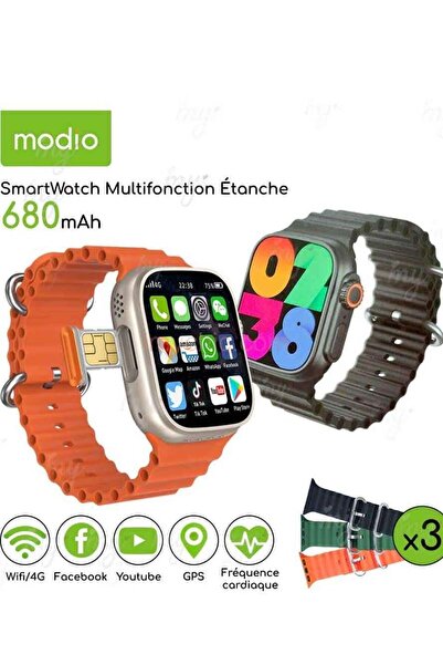 Modio New Smart Watch Ultra 1.85 Full Touch NFC Men Women Smartwatch Series 8 Bluetooth Call Waterproof Sp