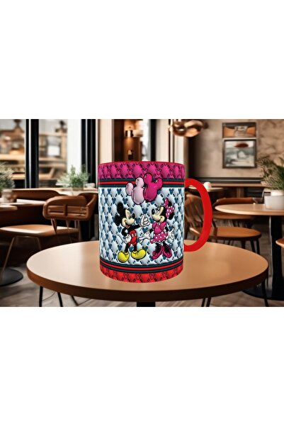Mugs and love Mickey ve minnie aşk sevgili kaliteli porselen kupa