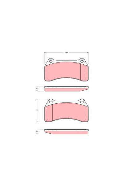 TRW Set Placute Frana Frana Disc Jaguar S-Type 2/Xj