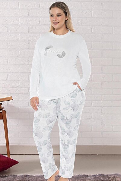 DOWRY Plus Size Oversized Long Sleeve Pajama Set B09-161
