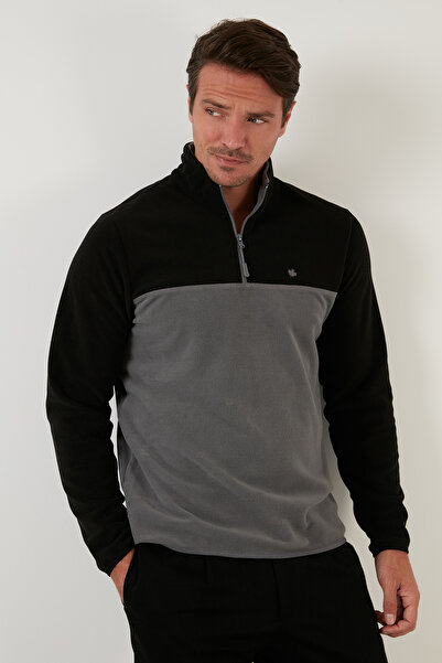 Buratti Regular Fit Anti-Pilling Non-Pilling Stand Collar Ribbed 2-Pack Fleece Men's Polar 59