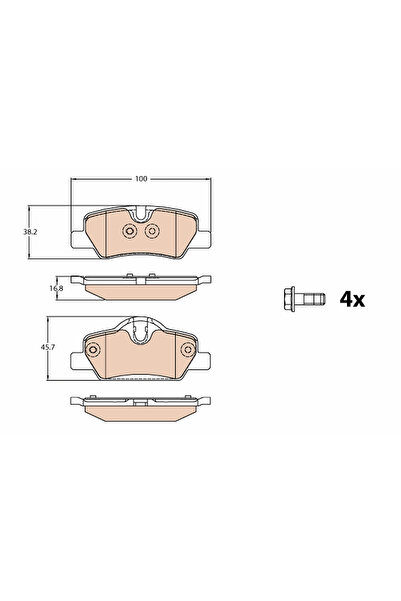 TRW Set Placute Frana Frana Disc Mini Mini