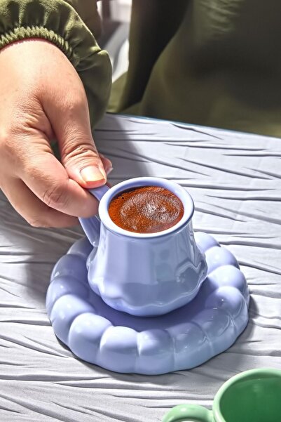 İLİVA 2-Person Coffee Cup Set – Modern Design, Stylish Presentation and Gift-Worthy Turkish Coffee Set