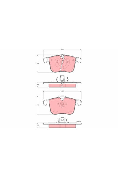 TRW Set Placute Frana Frana Disc Cadillac Bls Opel Signum/Vectra C