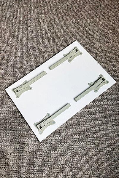 Zevahir Mobilya Dekorasyon Katlanabilir Yatak Koltuk Üstü Hasta Servis Masası Laptop Bilgisayar Sehpası