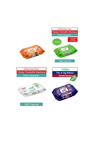 Pafilya Mobilya + Pas Sökücü + Çamaşır Sulu + Beyaz Sabun Kokulu 4' lü Ekonom...