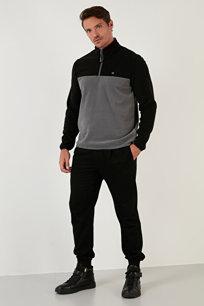 Buratti Regular Fit Anti-Pilling Non-Pilling Stand Collar Ribbed 2-Pack Fleece Men's Polar 59